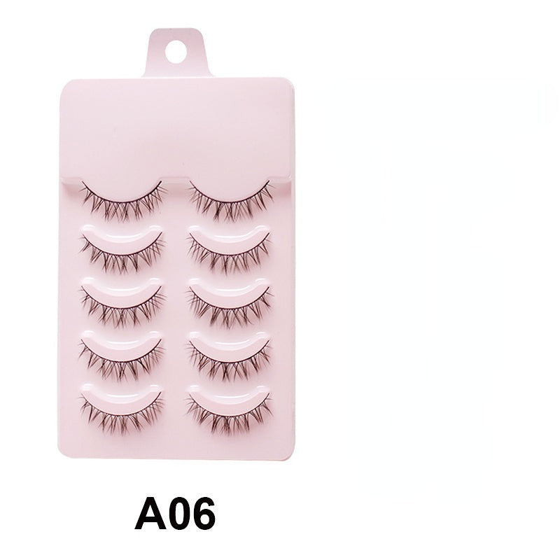 5 Pairs makeup 3D mink manga lashes faux cils korean natural fake eyelashes extenstion wimpern cosplay fluffy false eyelashes