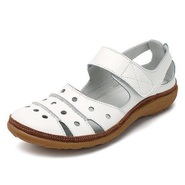 Joliejuly - Women's Hollow Hook Flat Sandals