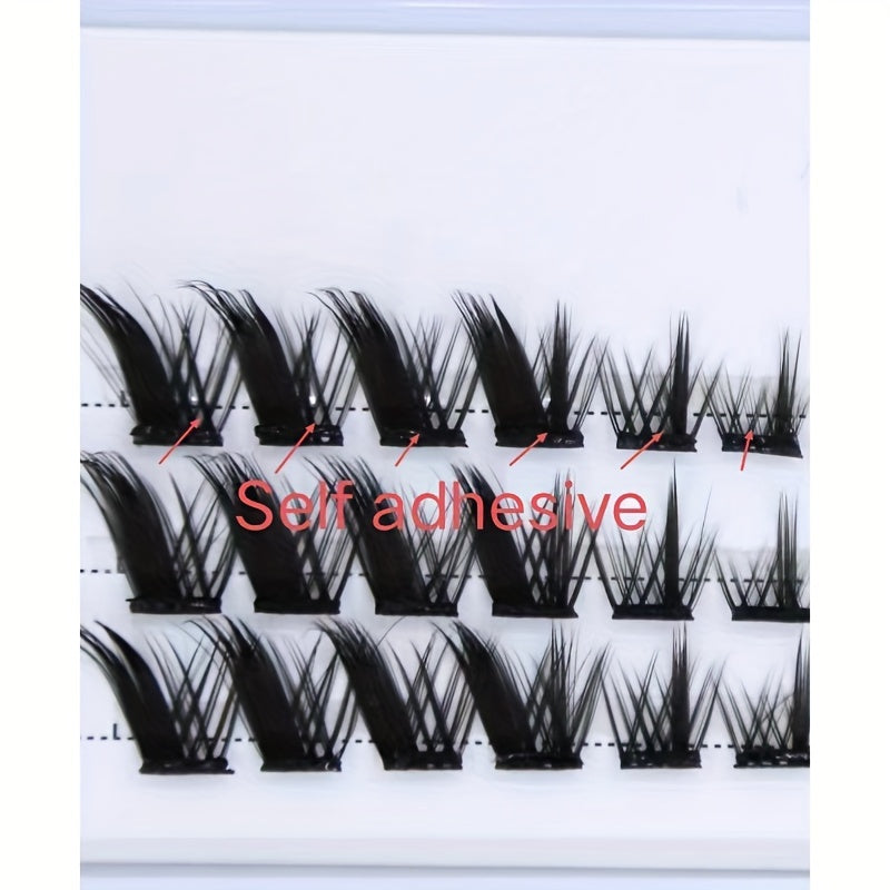 No Glue Need - Joliejuly Self Adhesive Segmented False Eyelashes DIY Cluster False Eyelashes