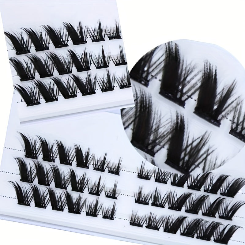 No Glue Need - Joliejuly Self Adhesive Segmented False Eyelashes DIY Cluster False Eyelashes