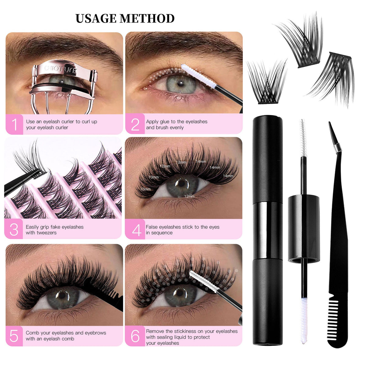 Single Cluster Soft Real False Eyelashes