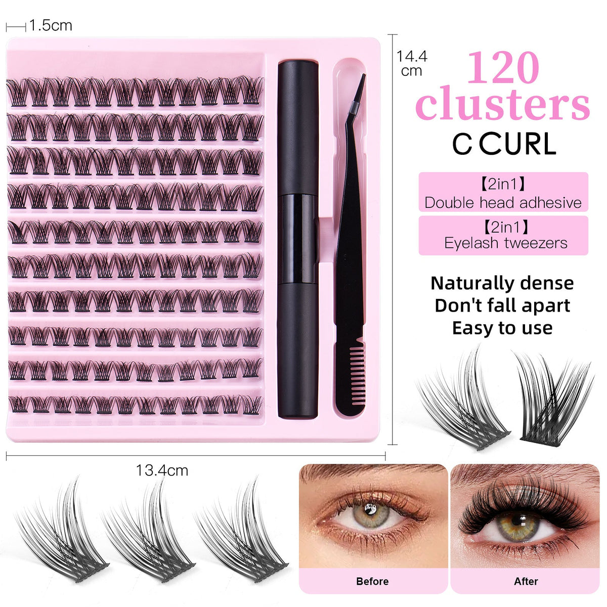 Single Cluster Soft Real False Eyelashes