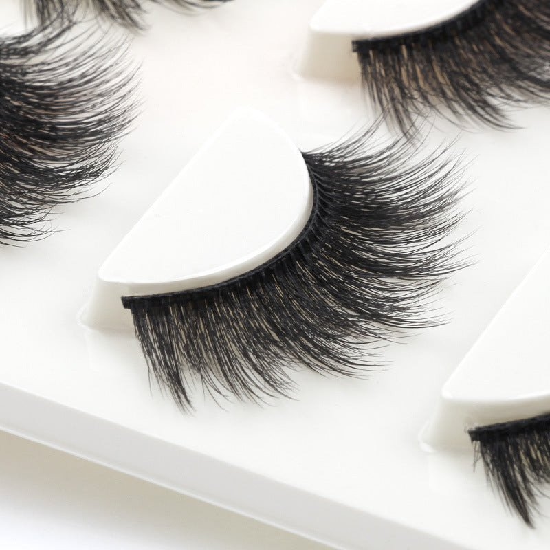 New Waterproof 3 Pairs Mink Hair Eyelashes